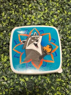 Disney Meeko (from Pocahontas) Raccoon Lunchbox Container- Teal & Orange SEALED